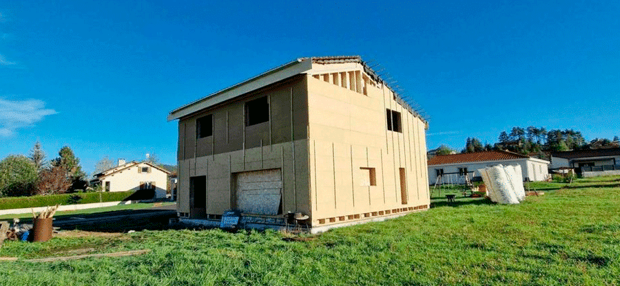 Maison passive en construction