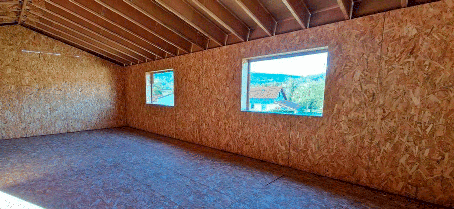 Intérieur d'une maison passive