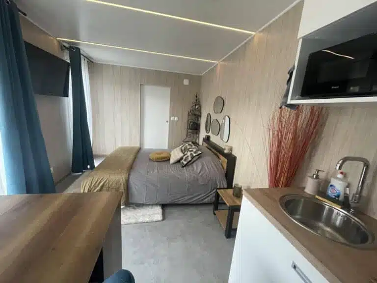 intérieur studio locatif greenkub