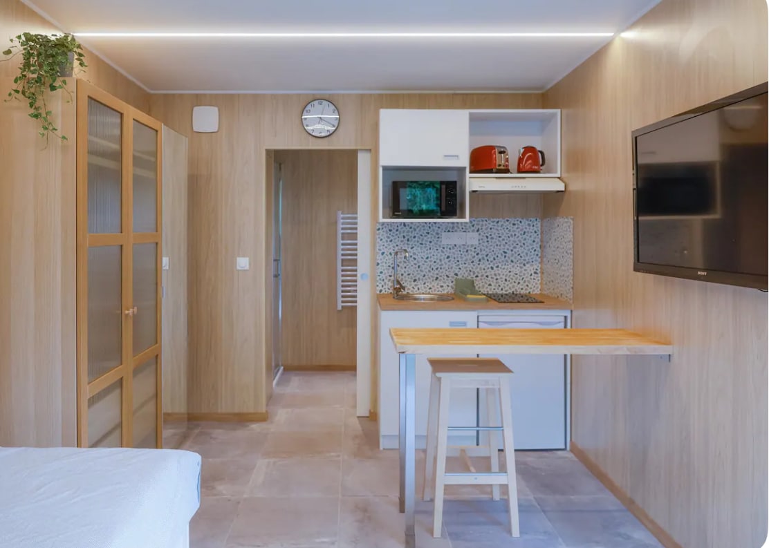 Intérieur d'un studio de jardin