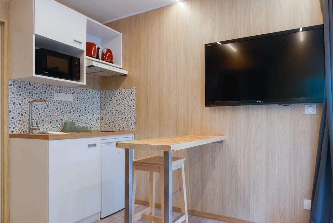 Cuisine d'un studio de jardin