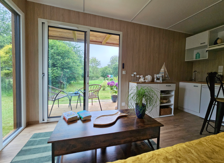 Espace de vie dans un studio de jardin
