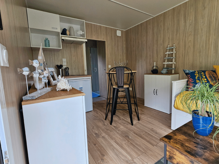 Cuisine dans un studio de jardin
