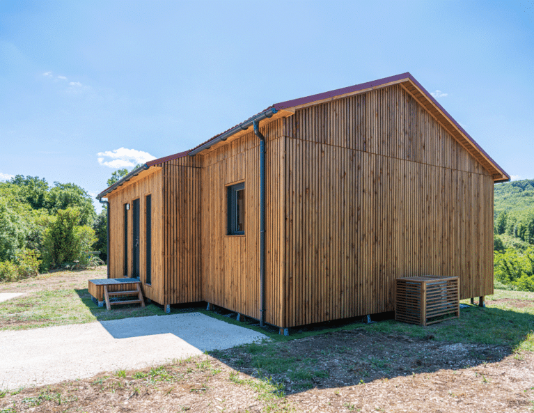Une construction en bois