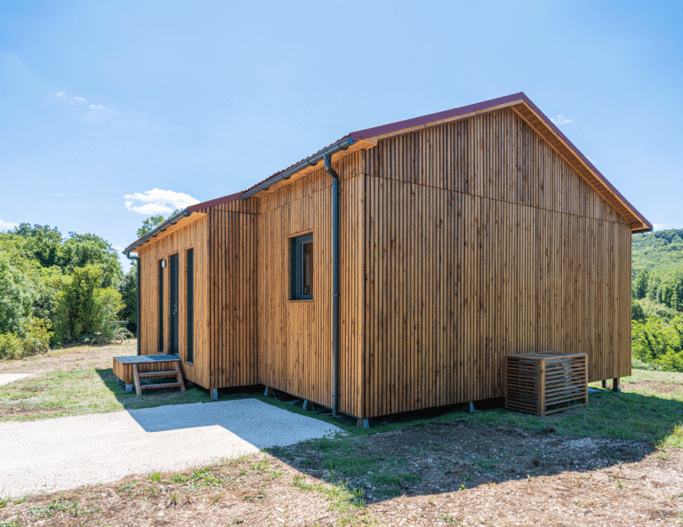 Une construction en bois