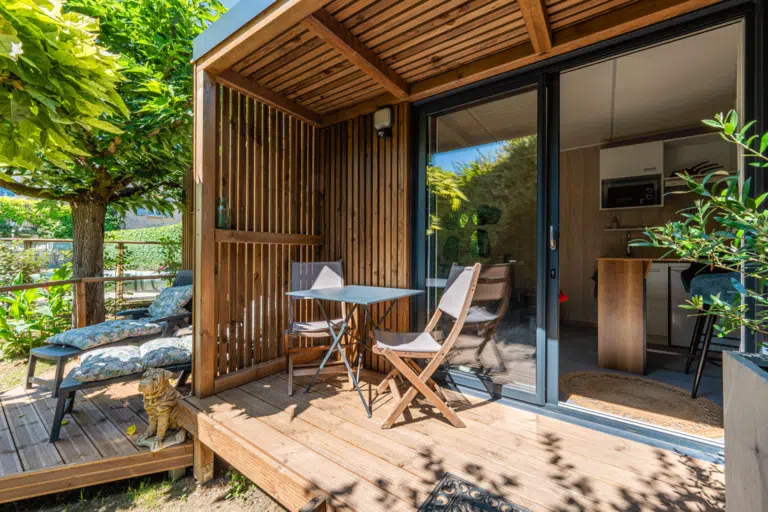 Terrasse d'une construction en bois