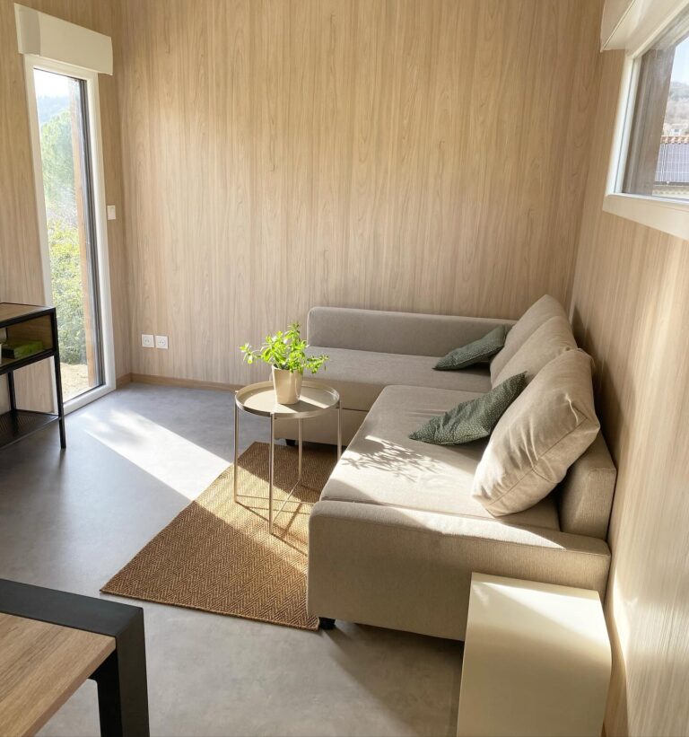 Petit salon aménagé dans une maison