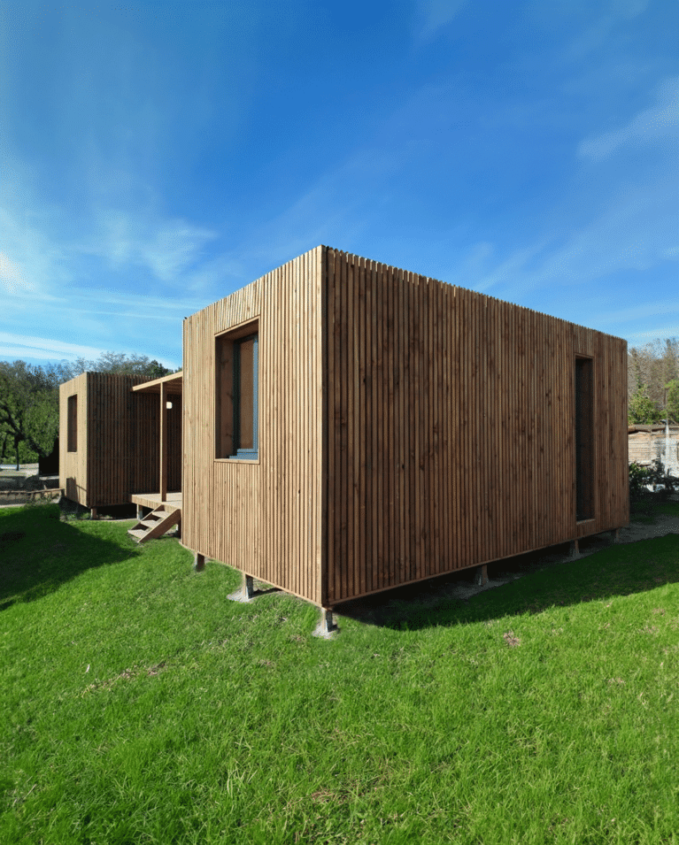 Une maison en bois massif