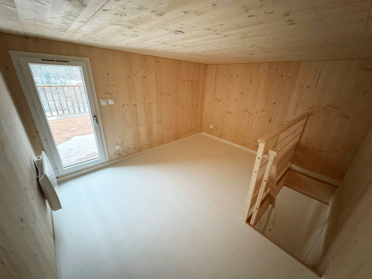 chambre en bois massif