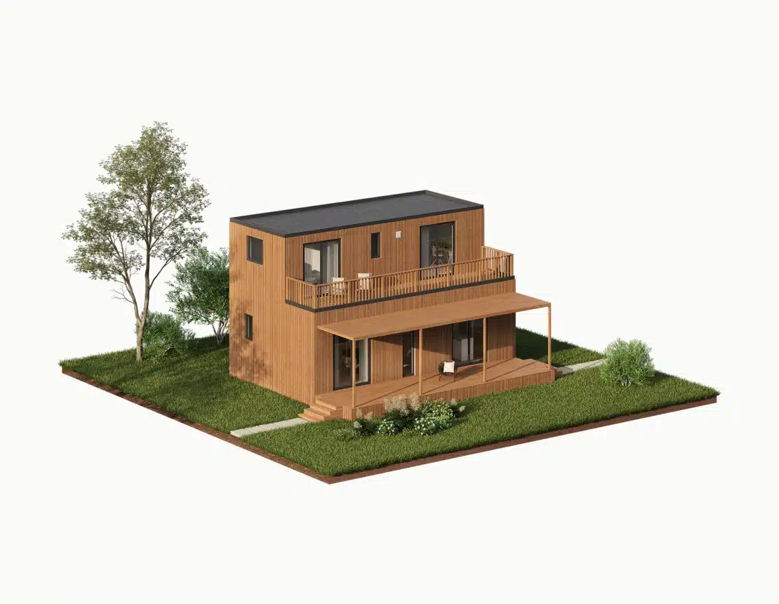Maison en bois 80m2