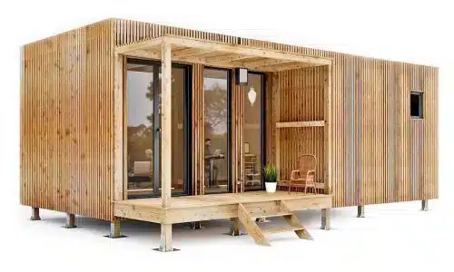 Un bureau de jardin en bois en longueur de 25m2