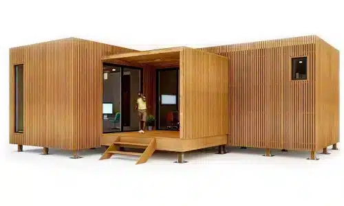 Un bureau de jardin en bois de 35m2