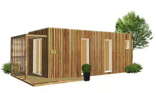 Cabinet de praticien dans un studio de jardin en bois Greenkub