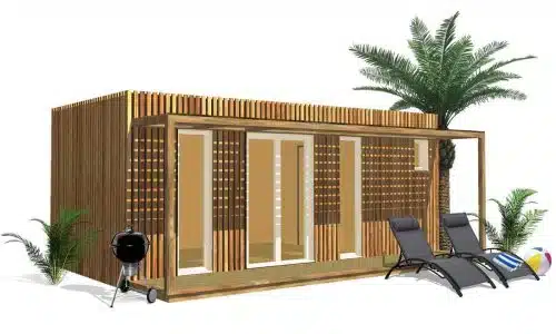Pool house bois Greenkub