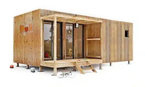 Un studio de jardin de 25m2 servant de micro-crèche à domicile