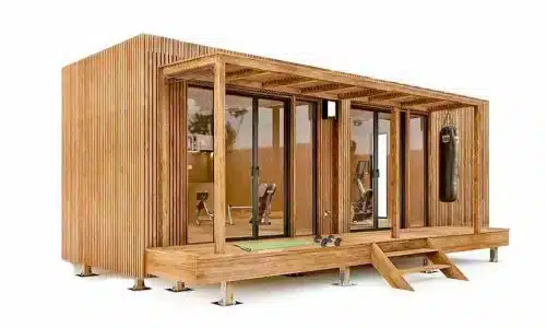 Une salle de sport de plain pied en longueur